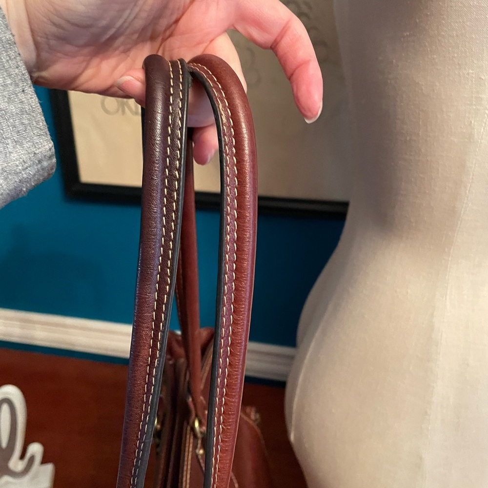 Fossil chocolate brown leather tote - Picture 7 of 16